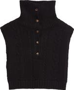Lafayette 148 New York Cable Knit Merino Wool & Cashmere Sweater Dickey