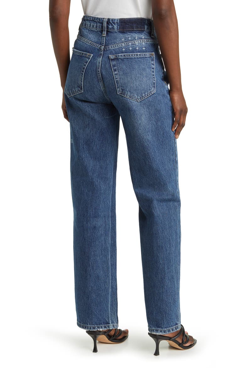 Brooklyn Runaway Straight Leg Jeans, Alternate, color, DENIM
