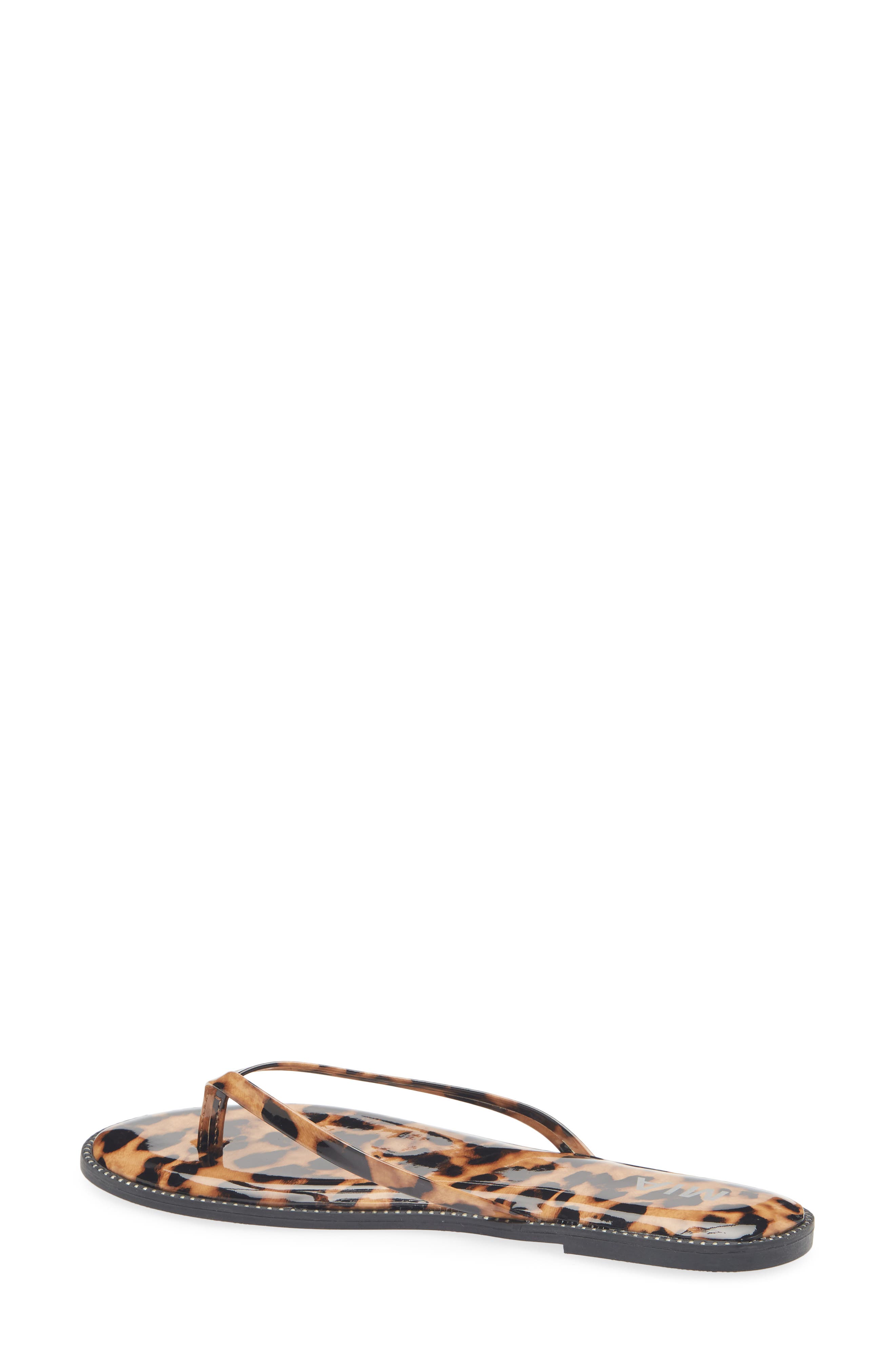 MIA Aster Flip Flop, Alternate, color, Leopard Print