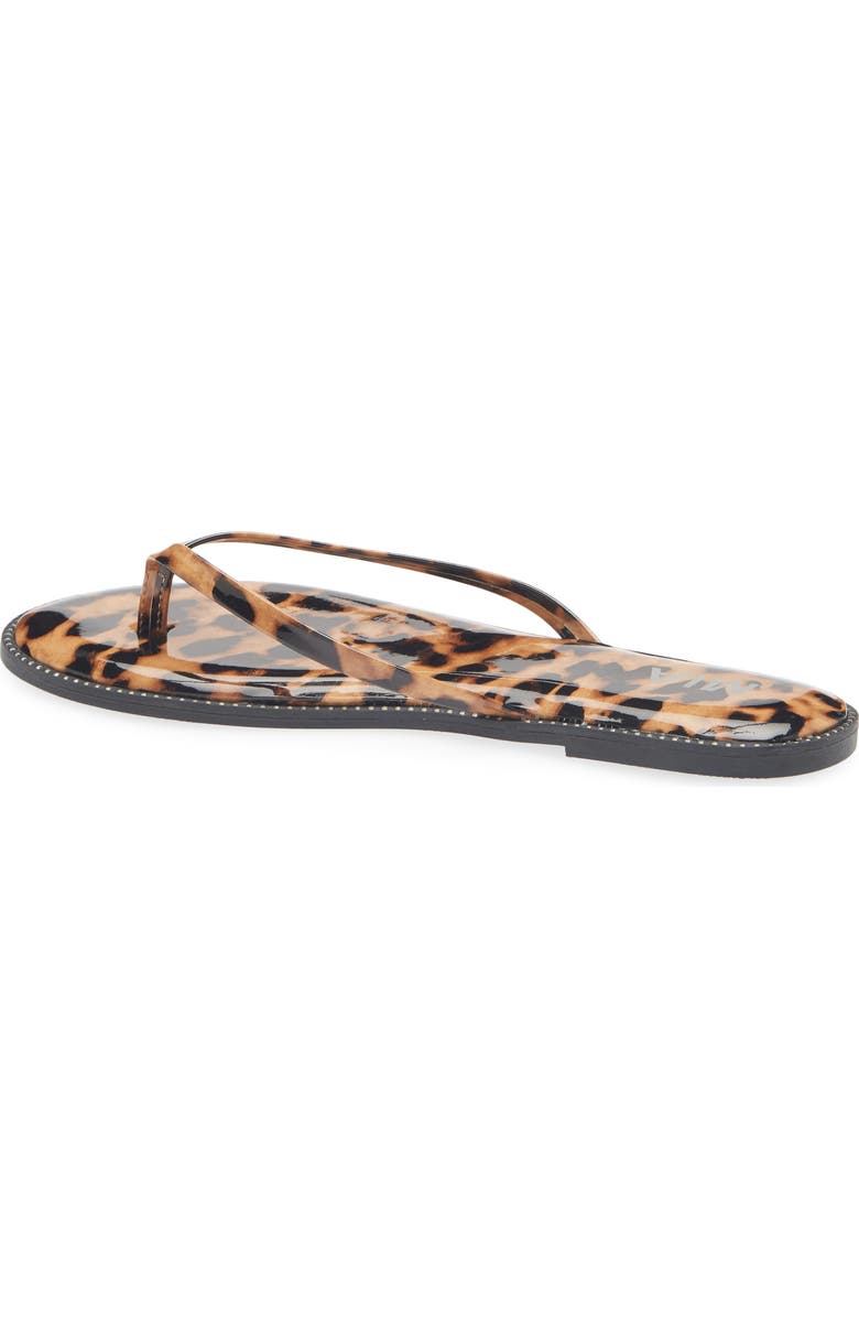 MIA Aster Flip Flop, Alternate, color, Leopard Print