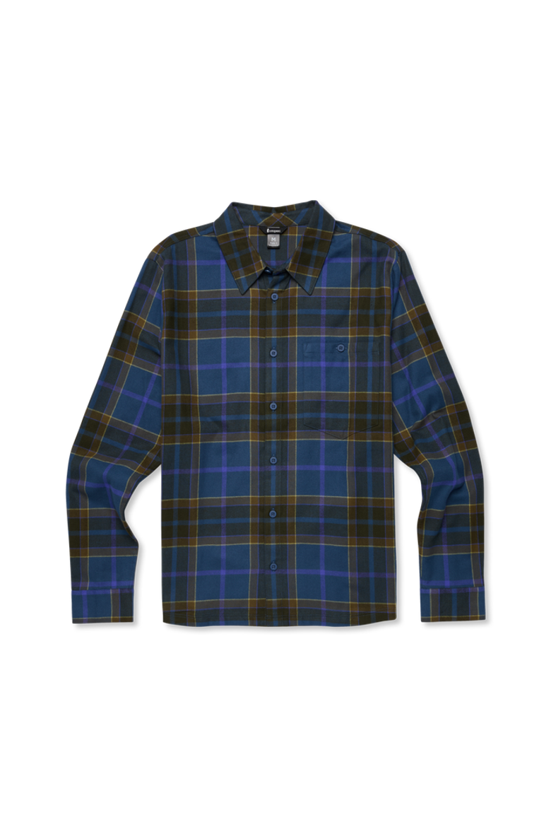 Quedo Flannel Shirt - Men's, Alternate, color, Deep Sea Plaid