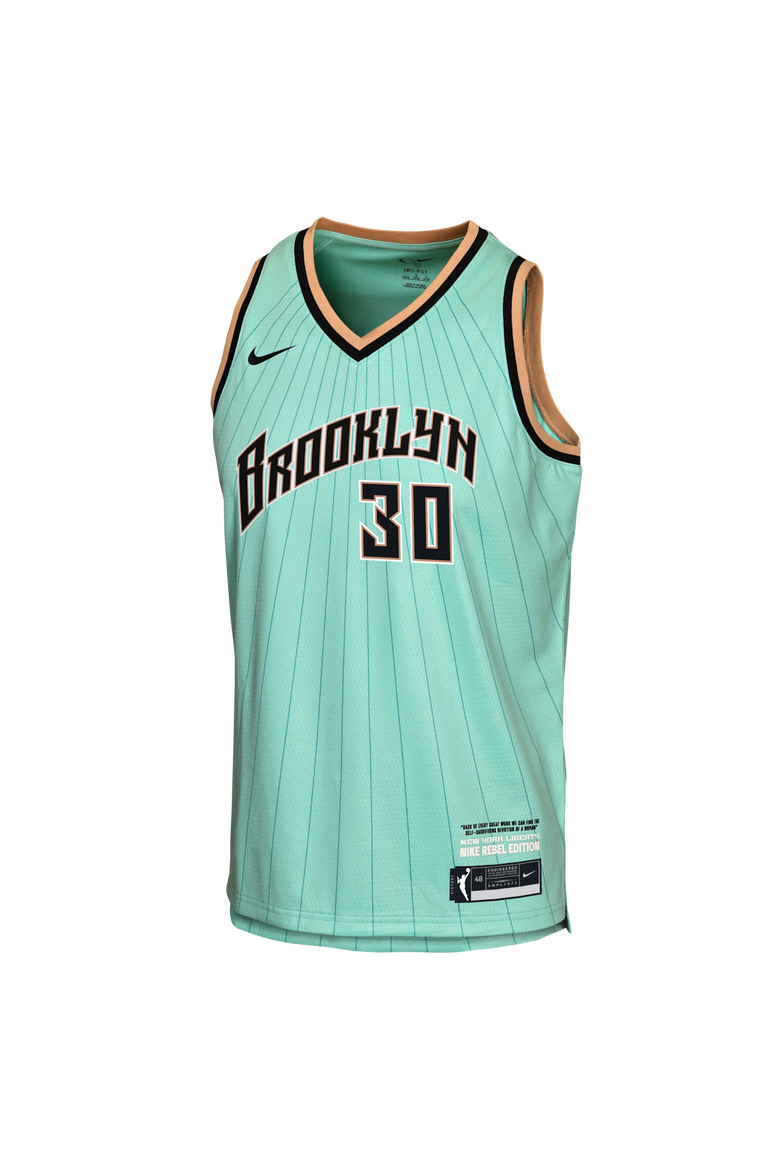 Youth Nike Breanna Stewart Mint New York Liberty Victory Jersey - Rebel Edition, Alternate, color, Mint