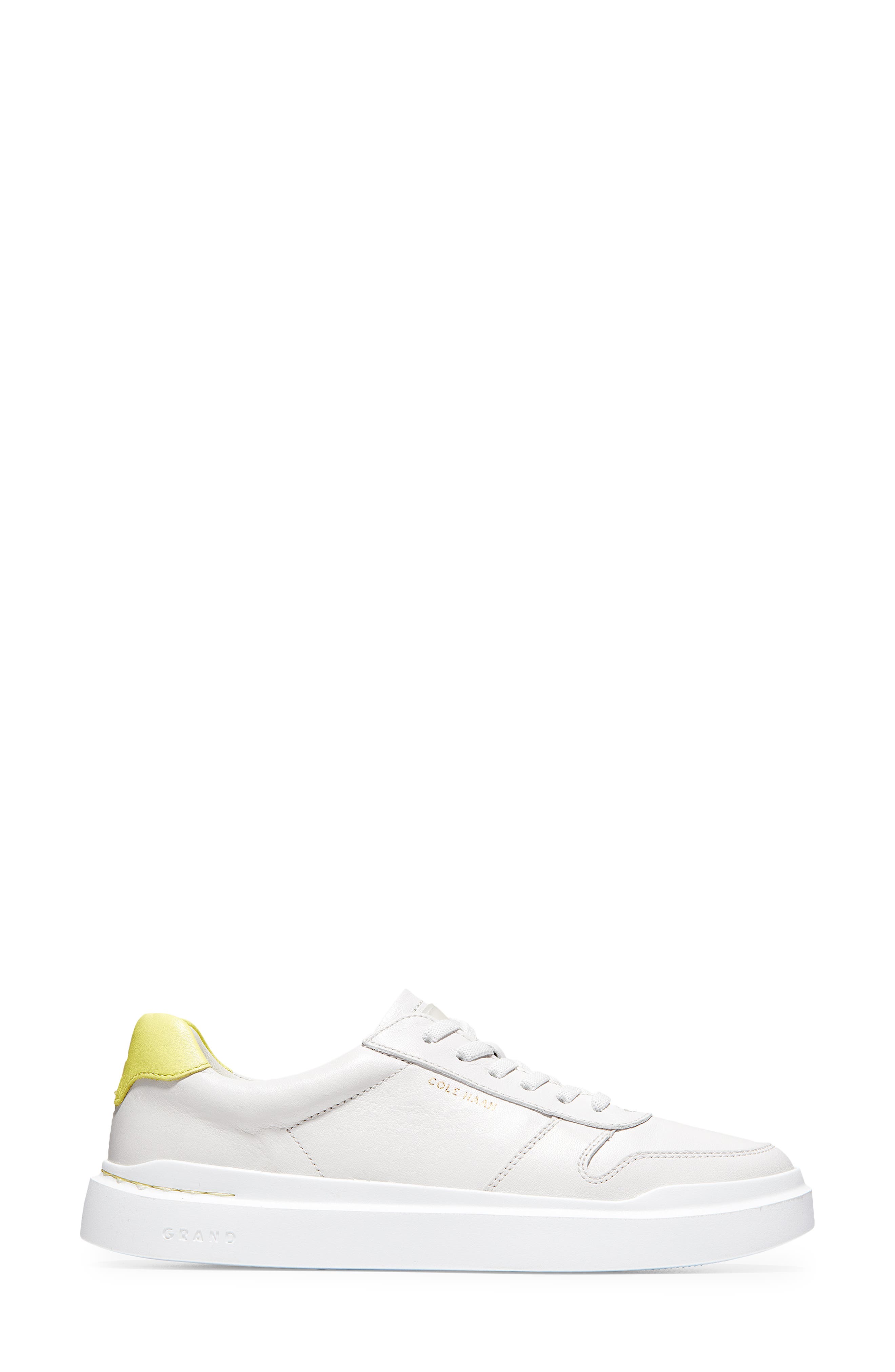 GrandPro Rally Sneaker, Main, color, WHITE/ LIMELIGHT LEATHER