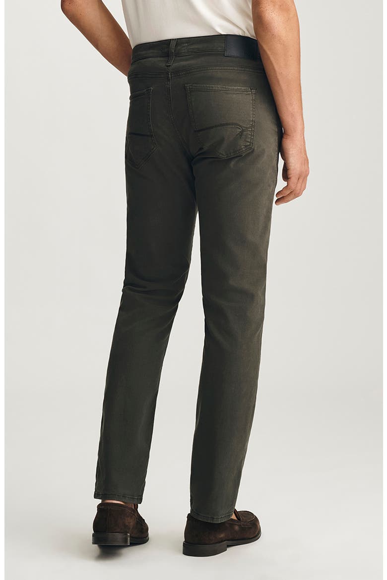 Marcus Slim Straight Leg Twill Pants, Alternate, color, PEAT LUXE TWILL