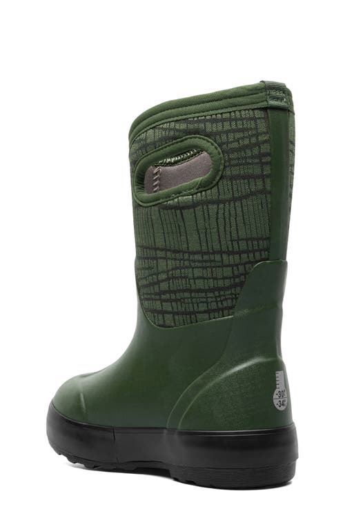 Bogs Kids' Classic Ii Waterproof Boot In Green