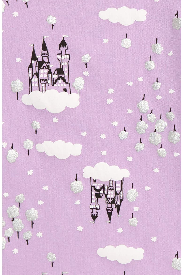 Fitted Two-Piece Pajamas, Alternate, color, PURPLE FEMININE FAIRYTALE