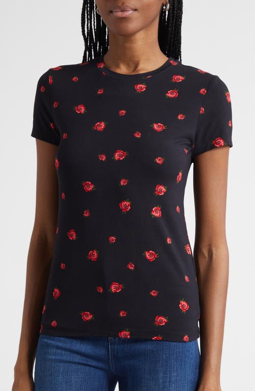 L'agence Ressi Rose Print T-shirt