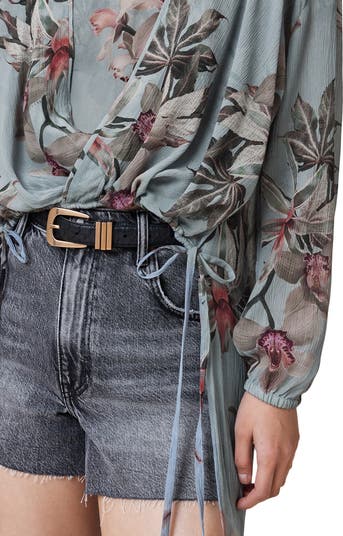 Avala High Low Floral Wrap Top