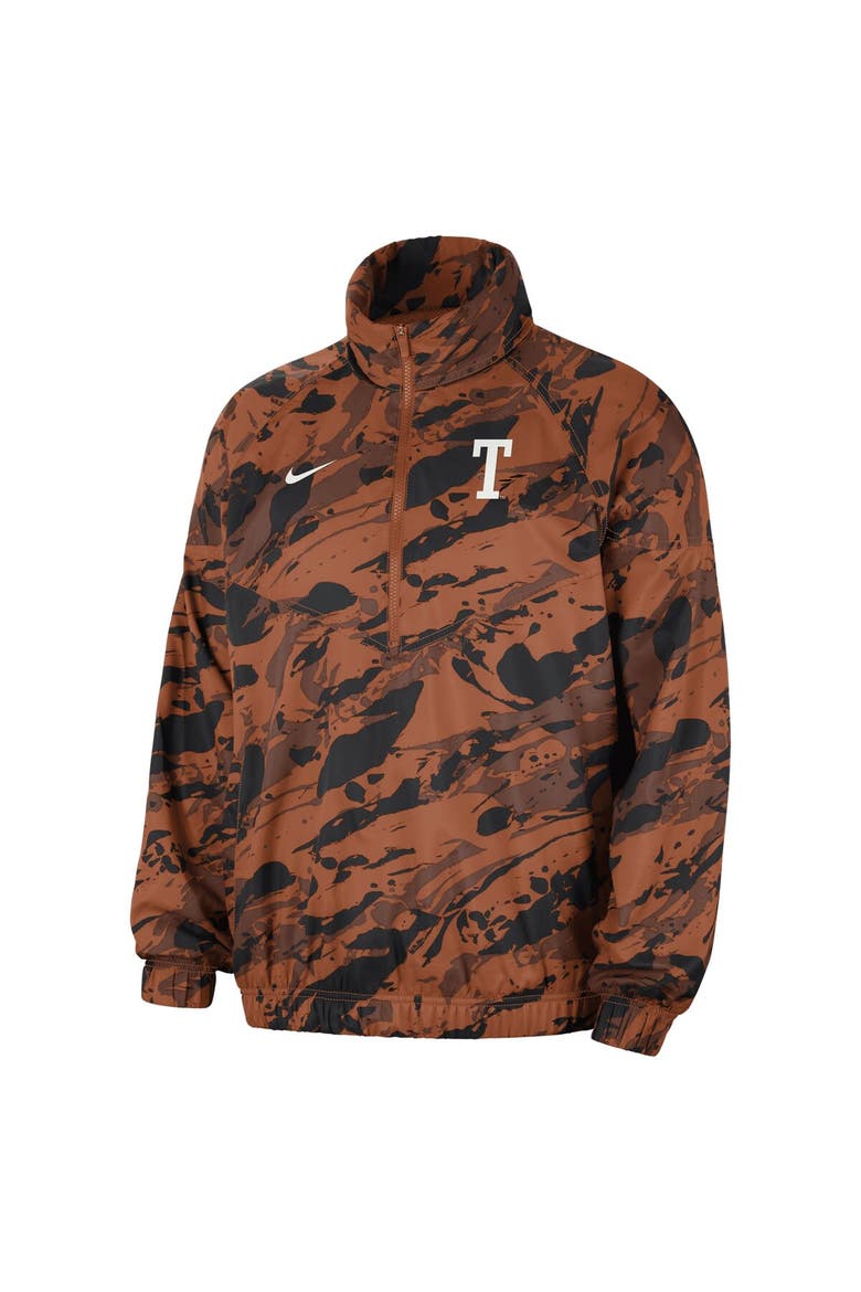 Men's Nike Texas Orange Texas Longhorns Anorak Half-Zip Jacket, Alternate, color, Burnt Orange