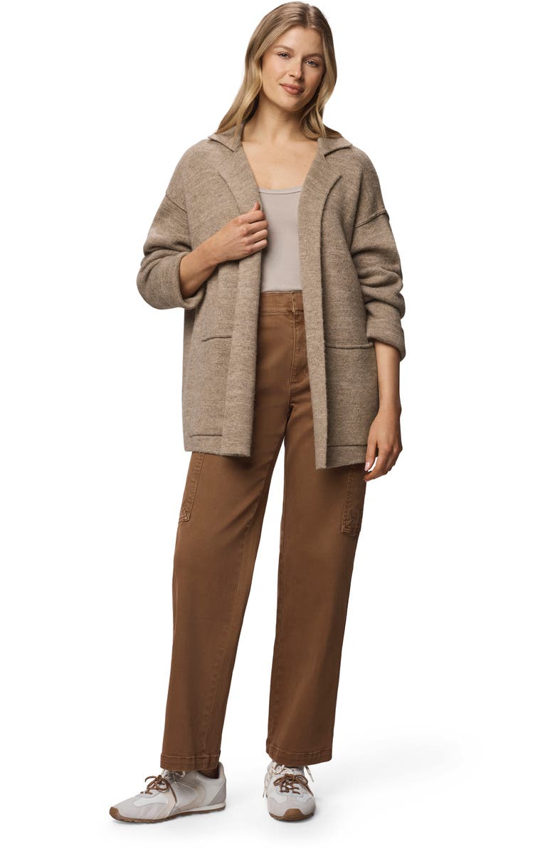 Splendid Faith Notch Lapel Cardigan, Alternate, color, Light Cedar Heather