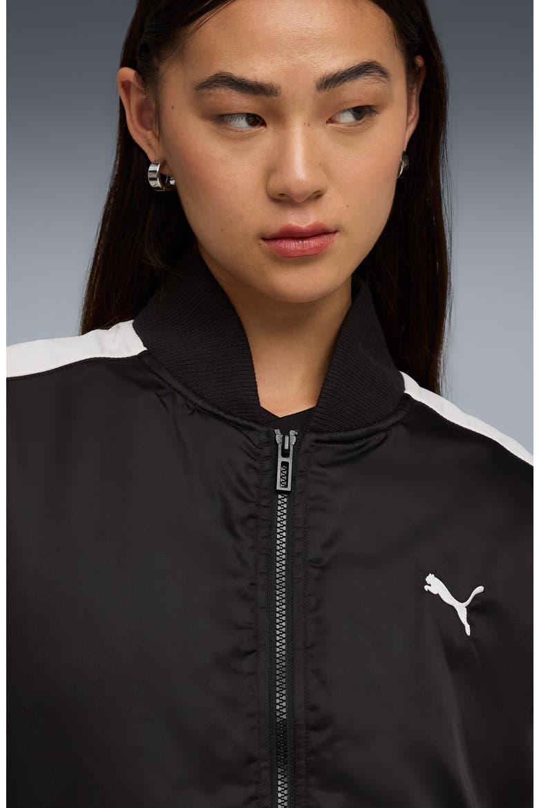 T7 Bomber Jacket, Alternate, color, PUMA BLACK