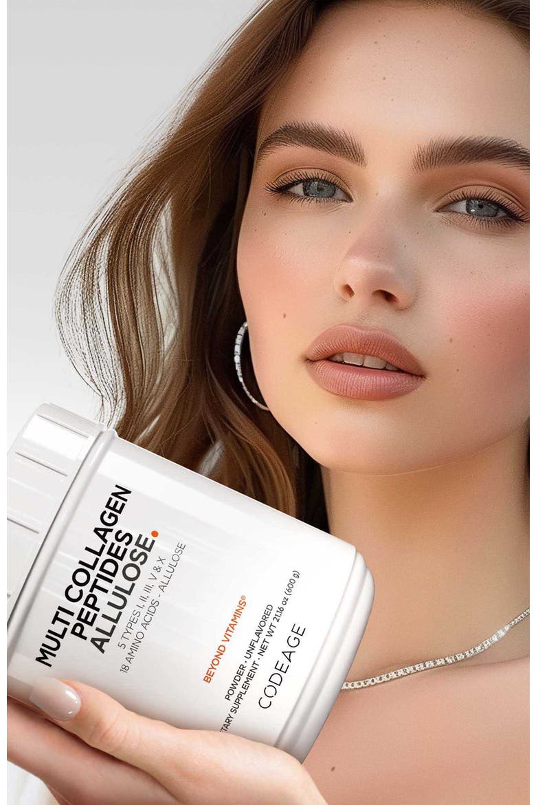 Multi Collagen Peptides + Allulose Unflavored, Alternate, color, White