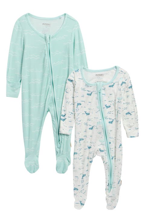 2-Pack Stretch Viscose Footies