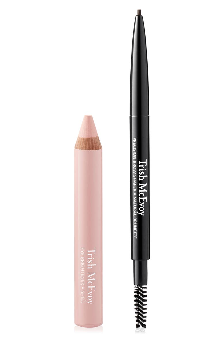 Brow Shaper & Eye Brightener Eye Pencil Duo $59 Value, Main, color, NATURAL BRUNETTE