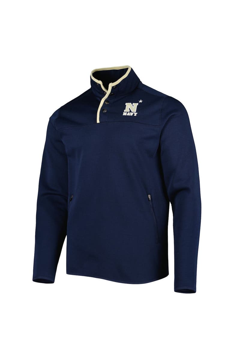 COLOSSEUM Men's Colosseum Navy Navy Midshipmen Rebound Quarter-Snap Jacket, Alternate, color,