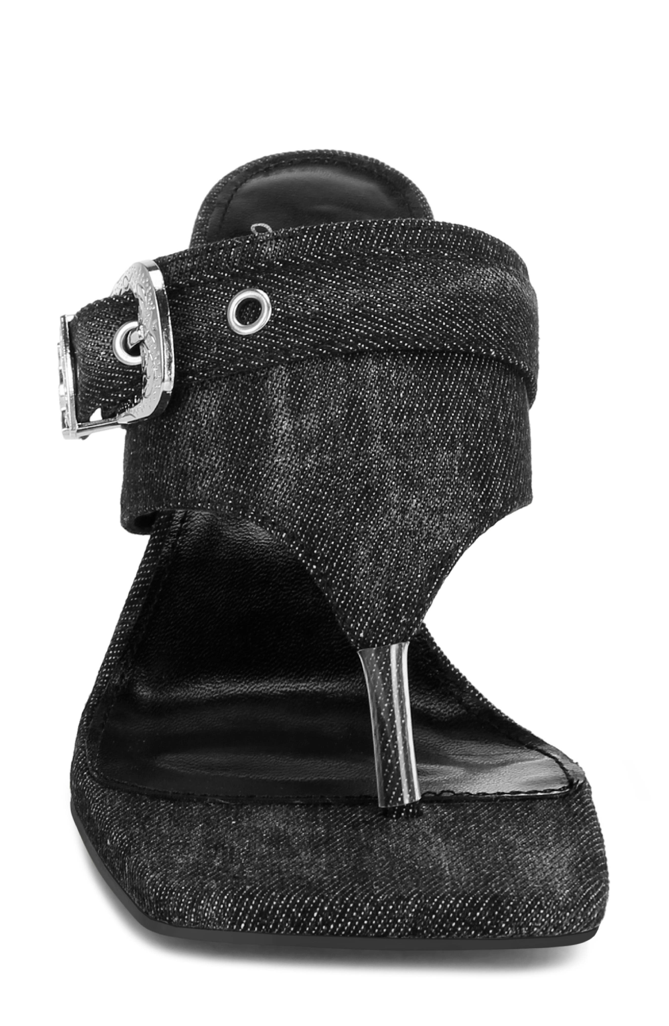 Camden Thong Sandal, Alternate, color, BLACK