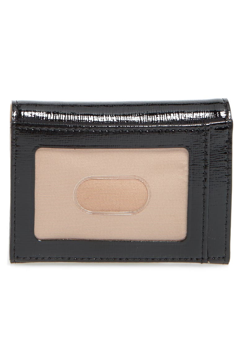 Leather Card Case, Alternate, color, BLACK SAFFIANO