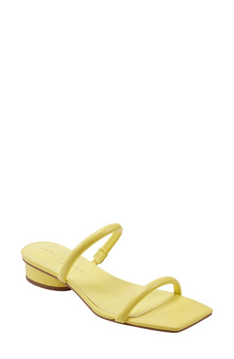 Pale yellow sandals shops