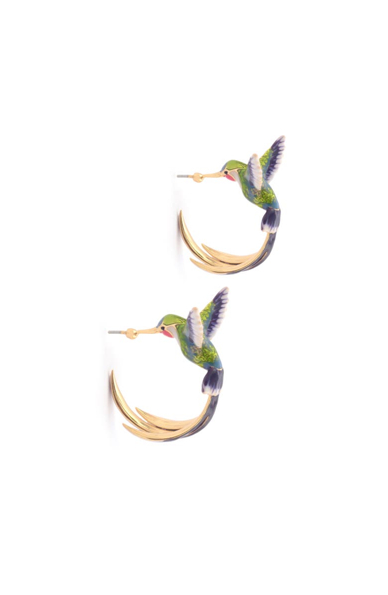 Bill Skinner Studio Hummingbird Hoops, Main, color, Hummingbird
