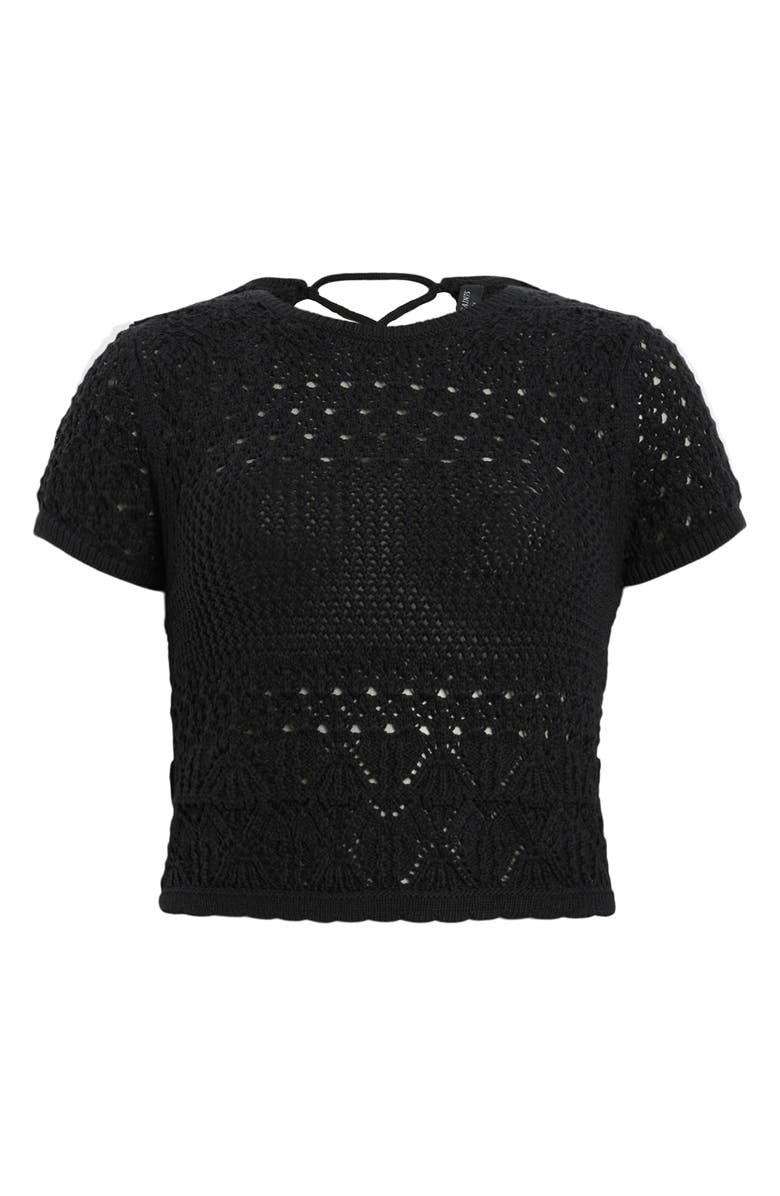 AllSaints Briar Open Stitch Sweater, Alternate, color,