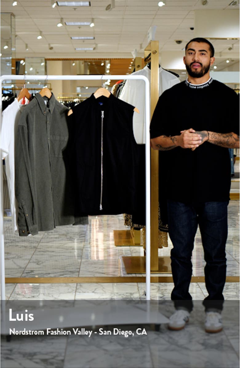 Zip-Up Wool & Cashmere Twill Vest, sales video thumbnail