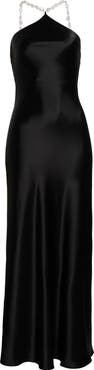 STAUD Cadence Sleeveless Satin Maxi Dress