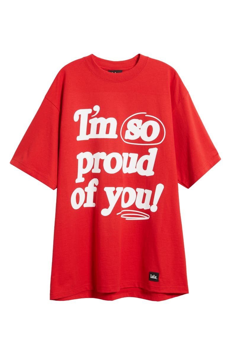 Dressed in Lala I'm So Proud of You Cotton Graphic T-Shirt, Alternate, color, 