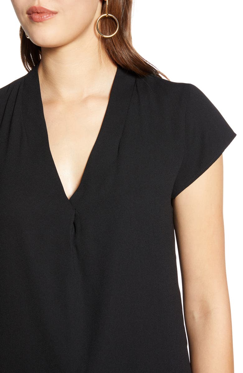 Halogen<sup>®</sup> WOVEN CAP SLV TOP, Alternate, color, 