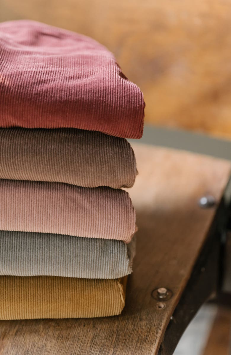 Pehr Organic Cotton Corduroy Pants, Alternate, color, Yellow