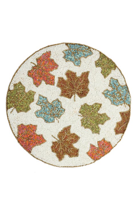 Autumn Lead Beaded Placemat