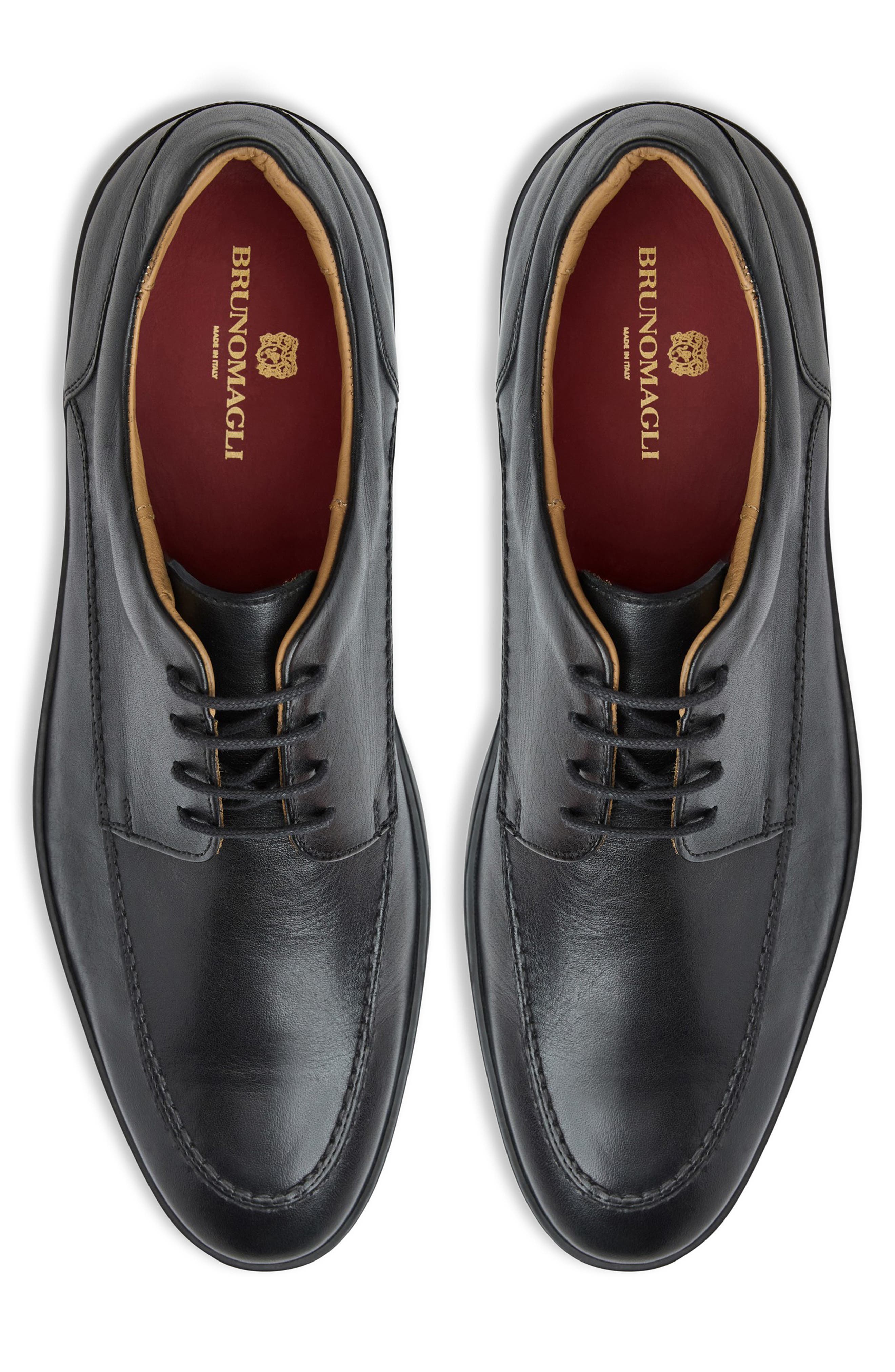 Bruno Magli Perseo Apron Toe Derby, Alternate, color, Black/ Black