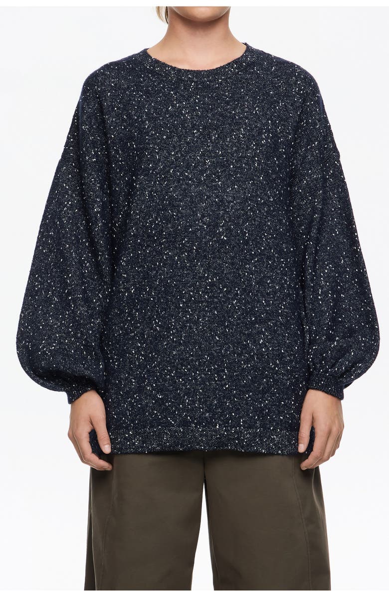 Bimba y Lola Long Neps Sweater, Main, color, Ink