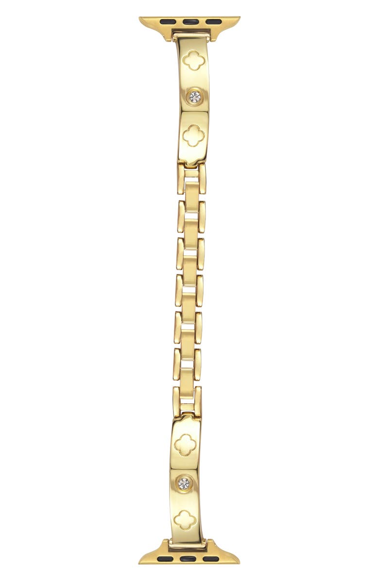 BCBG Clover Link Apple Watch<sup>®</sup> Watchband, Main, color, Gold