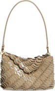 Rabanne Paco Croc Embossed Leather Shoulder Bag