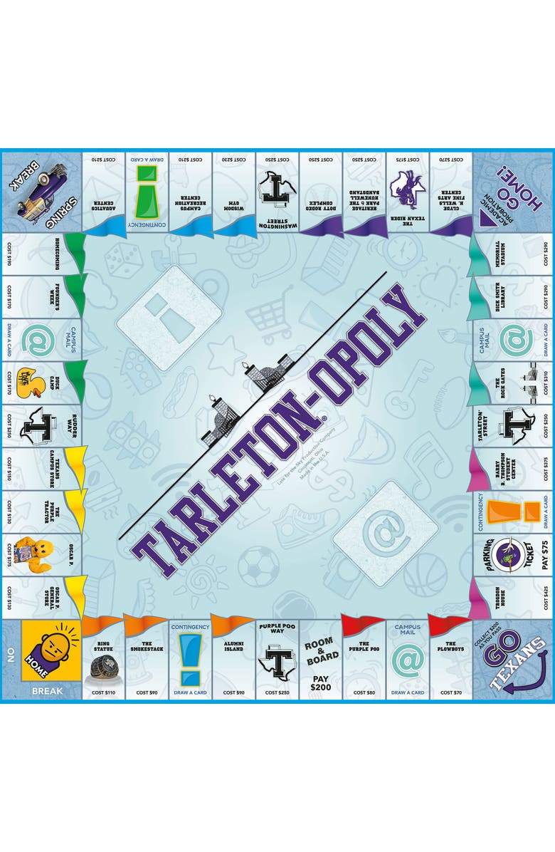 Late for the Sky University Tarletonopoly Monopoly Board Game, Alternate, color, Multicolored