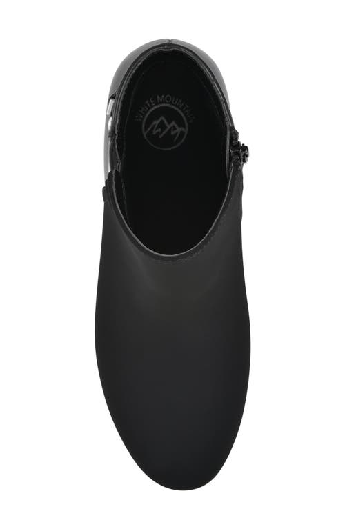 White Mountain Footwear Chaise Wedge Bootie In Black