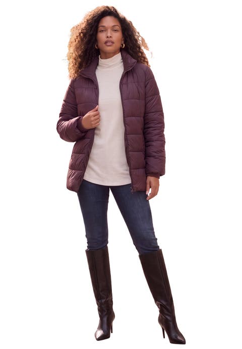 Plus Size Lightweight Quilted Jacket