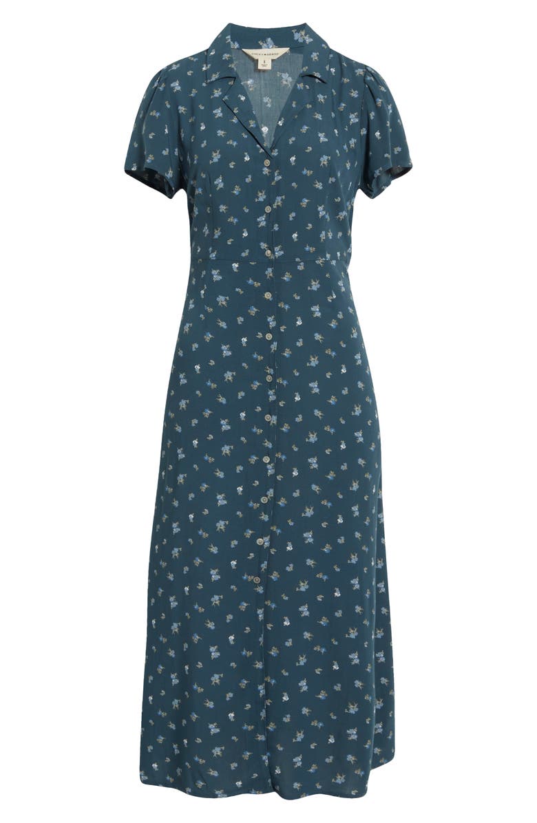 Lucky Brand Front Button Midi Dress, Alternate, color,