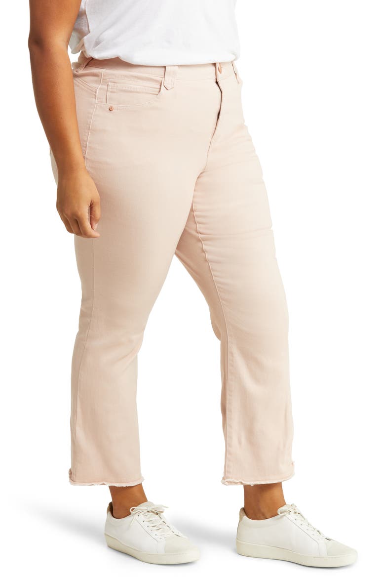 'Ab'Solution Mid Rise Crop Pants, Alternate, color, ROSE SMOKE