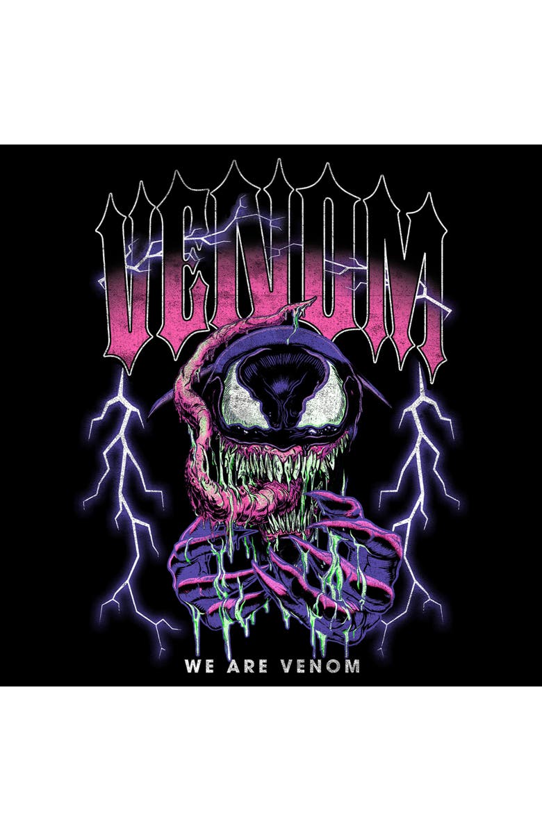 Marvel: Venom Men's Marvel Venom We Are Venom Lightning Graphic T-Shirt, Alternate, color, Black