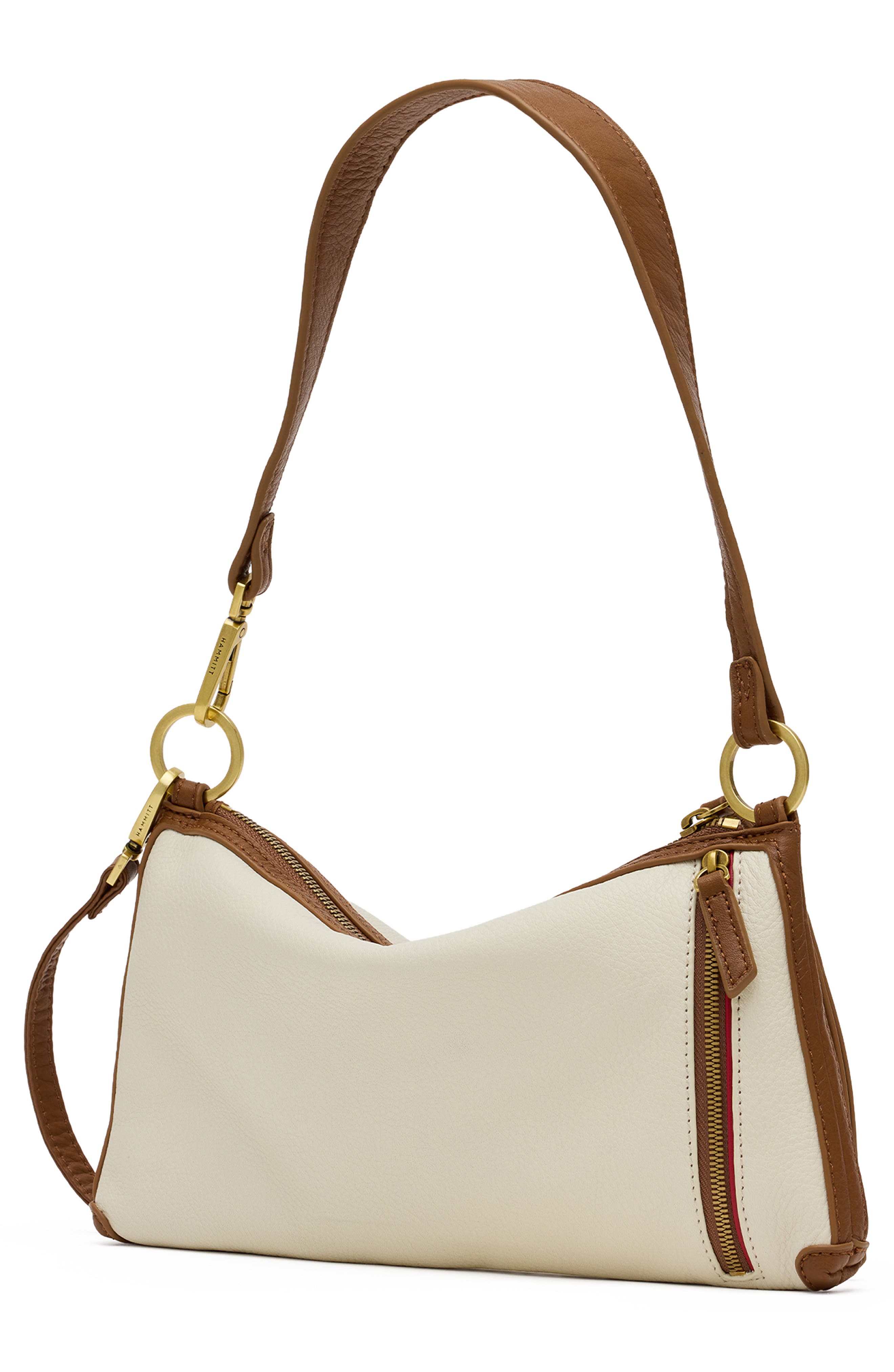 HAMMITT Kyle Leather Shoulder Bag, Alternate, color, West End/ Antique Gold