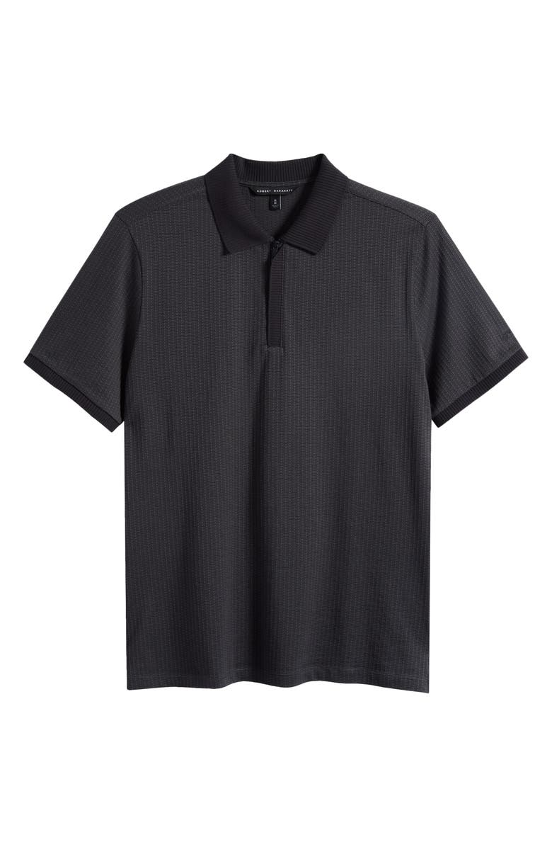 Robert Barakett Whistler Half Zip Polo, Main, color, Black