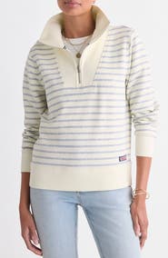vineyard vines Striped Quarter-Zip Pullover