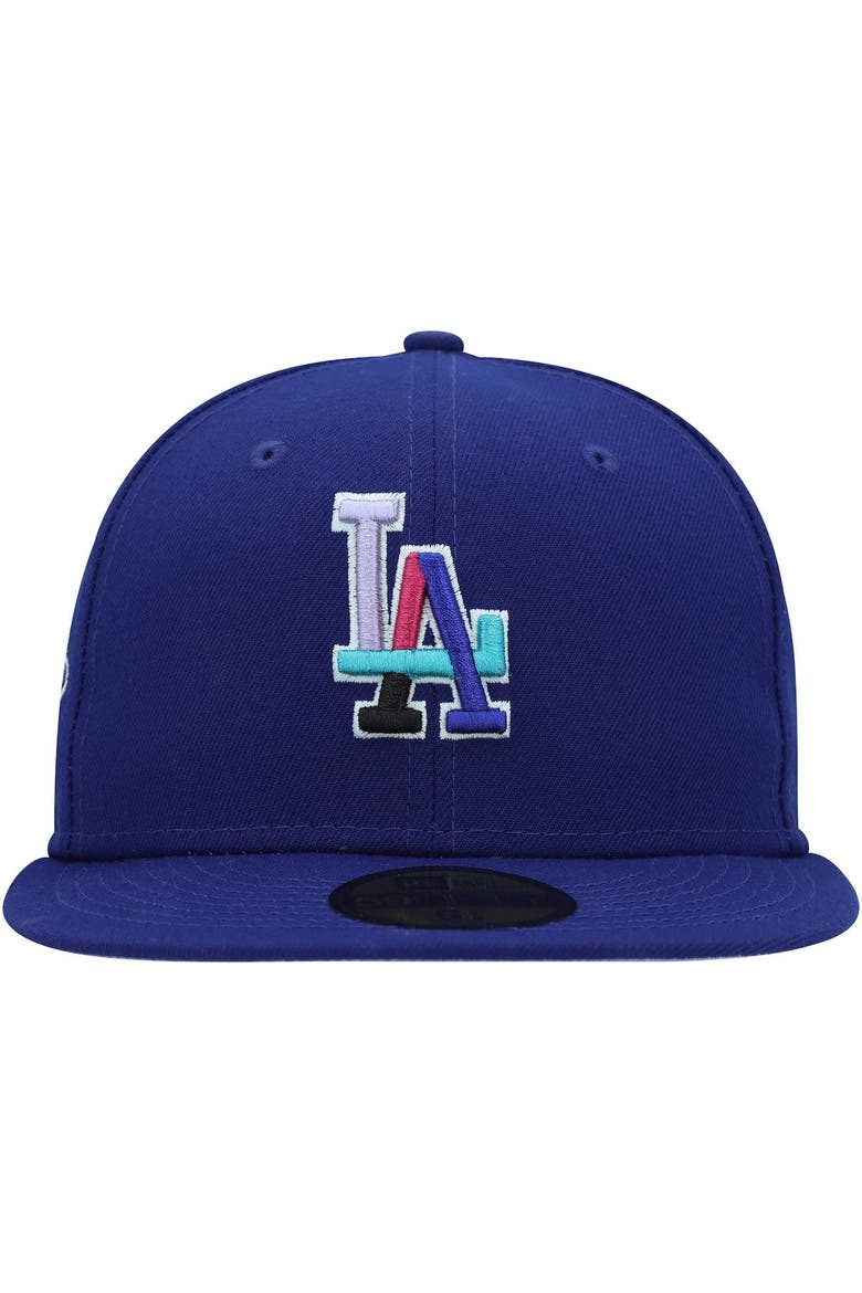 Men's New Era Royal Los Angeles Dodgers 1988 World Series Polar Lights 59FIFTY Fitted Hat, Alternate, color, Royal