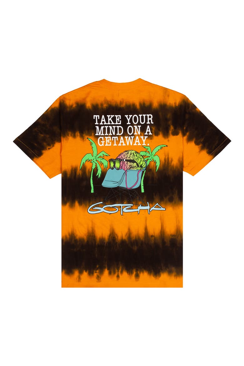 Men's Getaway Tie Dye Cotton Graphic Tee, Alternate, color, AUTUMN GLORY
