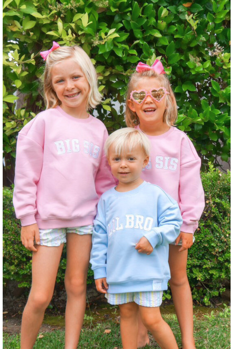 Lil Bro Sweatshirt, Alternate, color, Blue/White