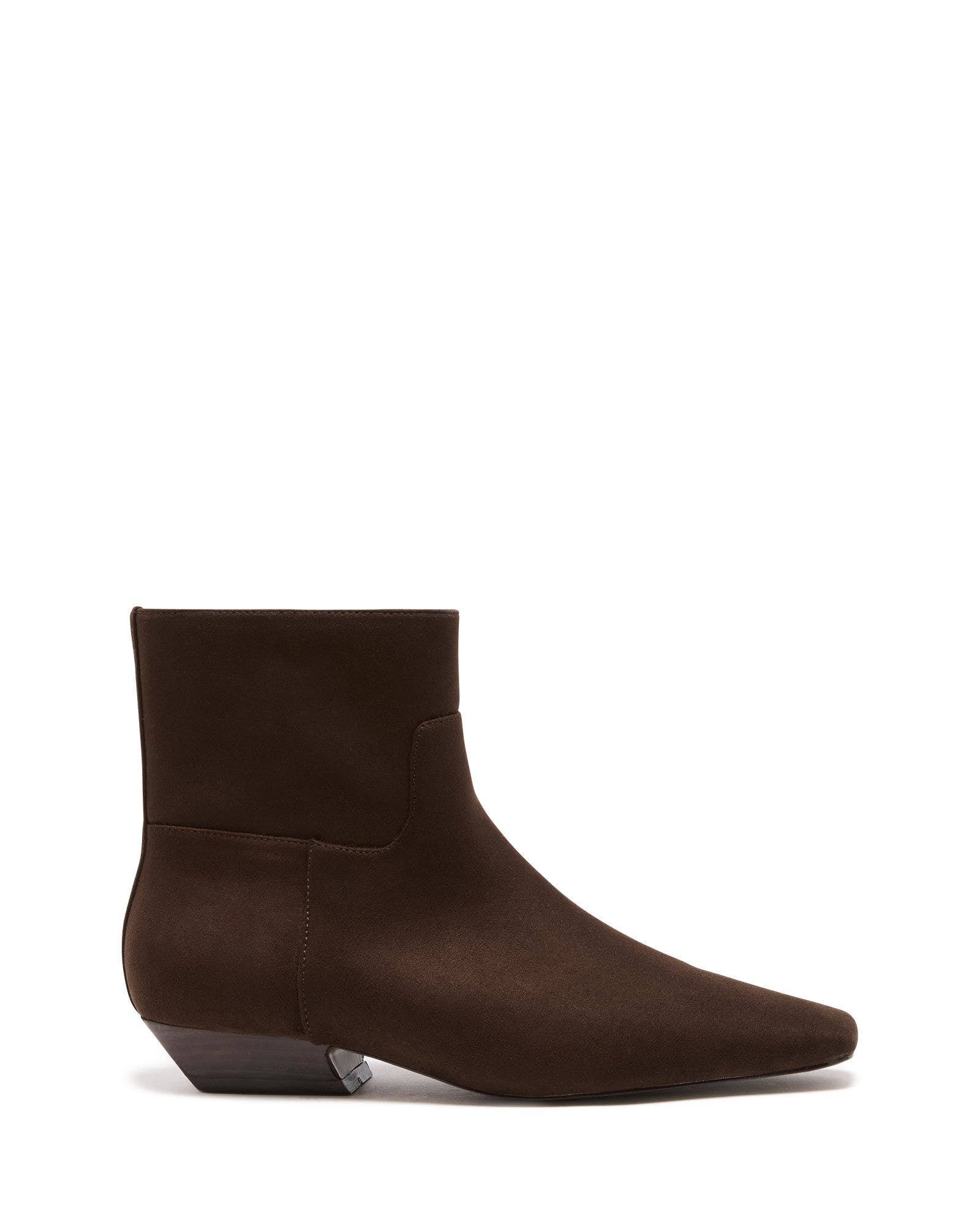 Xanthe Ankle Boot, Alternate, color, CHOCOLATE FAUX SUEDE