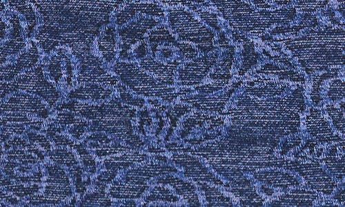 Vince Camuto Floral Jacquard Skirt In Blue