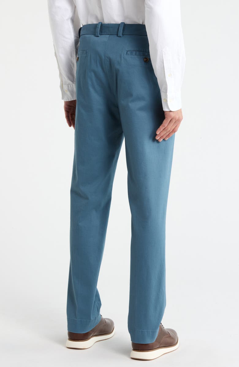 Brooks Brothers Washed Cotton Twill Chino Pants, Alternate, color, Blue Fusion
