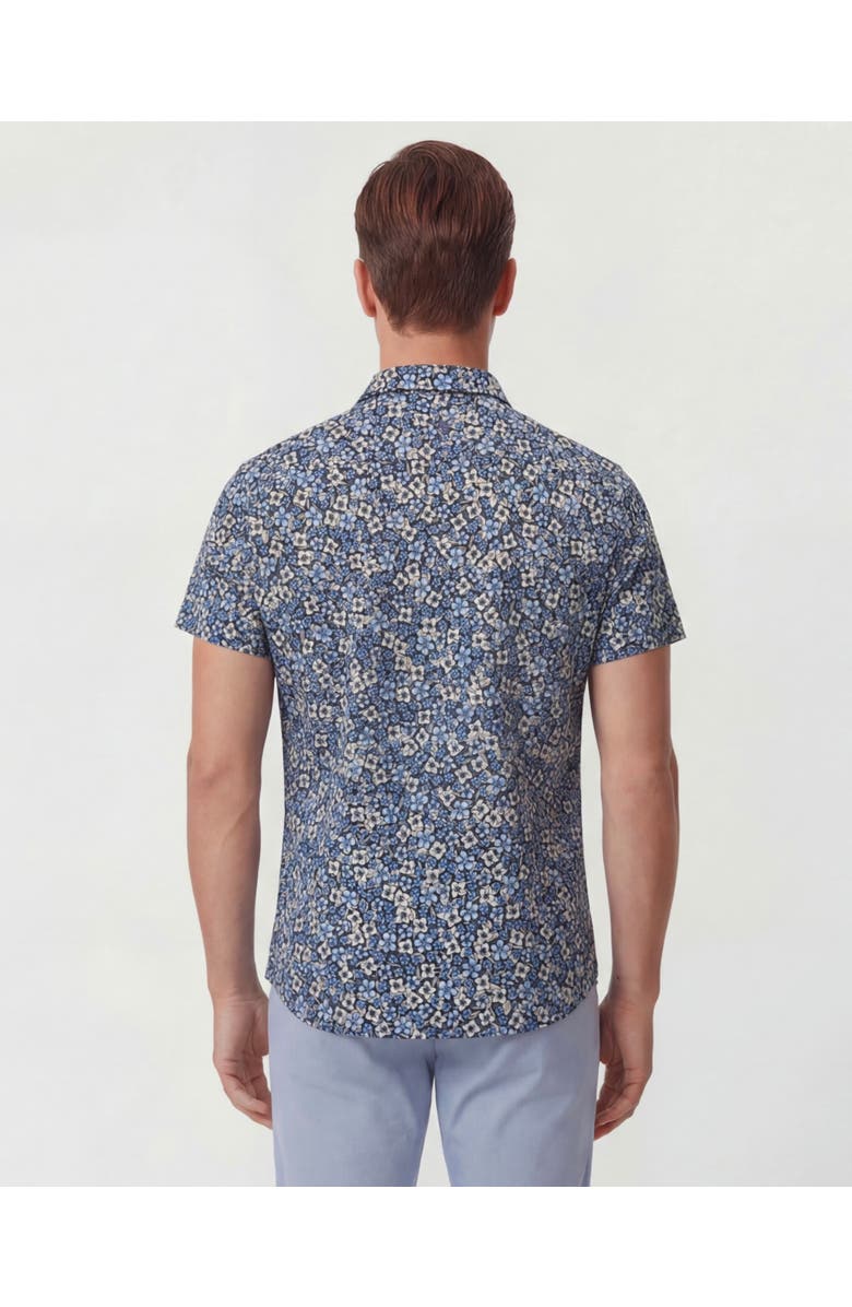 Lords of Harlech Floral Field Mens Knit Shirt, Alternate, color, Floral Field Black